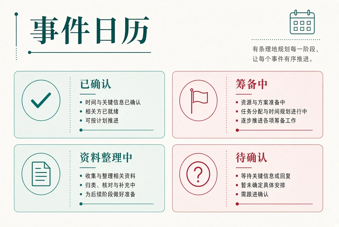 吃瓜网事件日历整理视觉